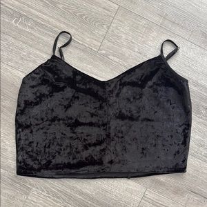 Black Crop Camisole with Fitted Style